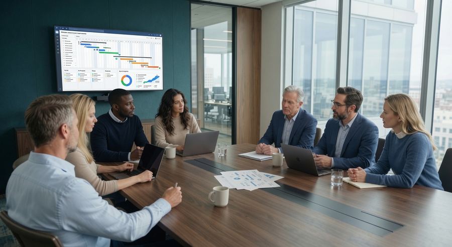 KL Consulting im Projekt-Meeting